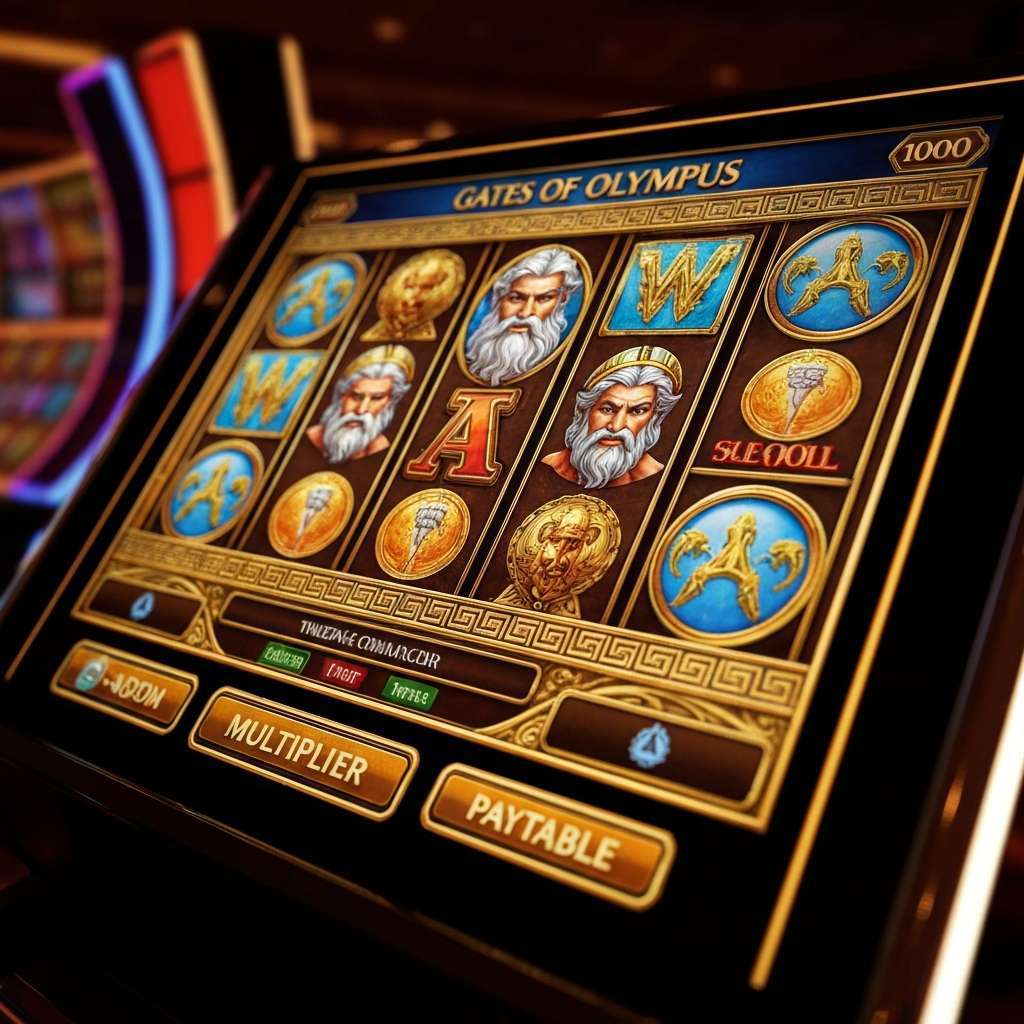 Gates of Olympus 1000 Persone che giocano alle slot machine in un casinò